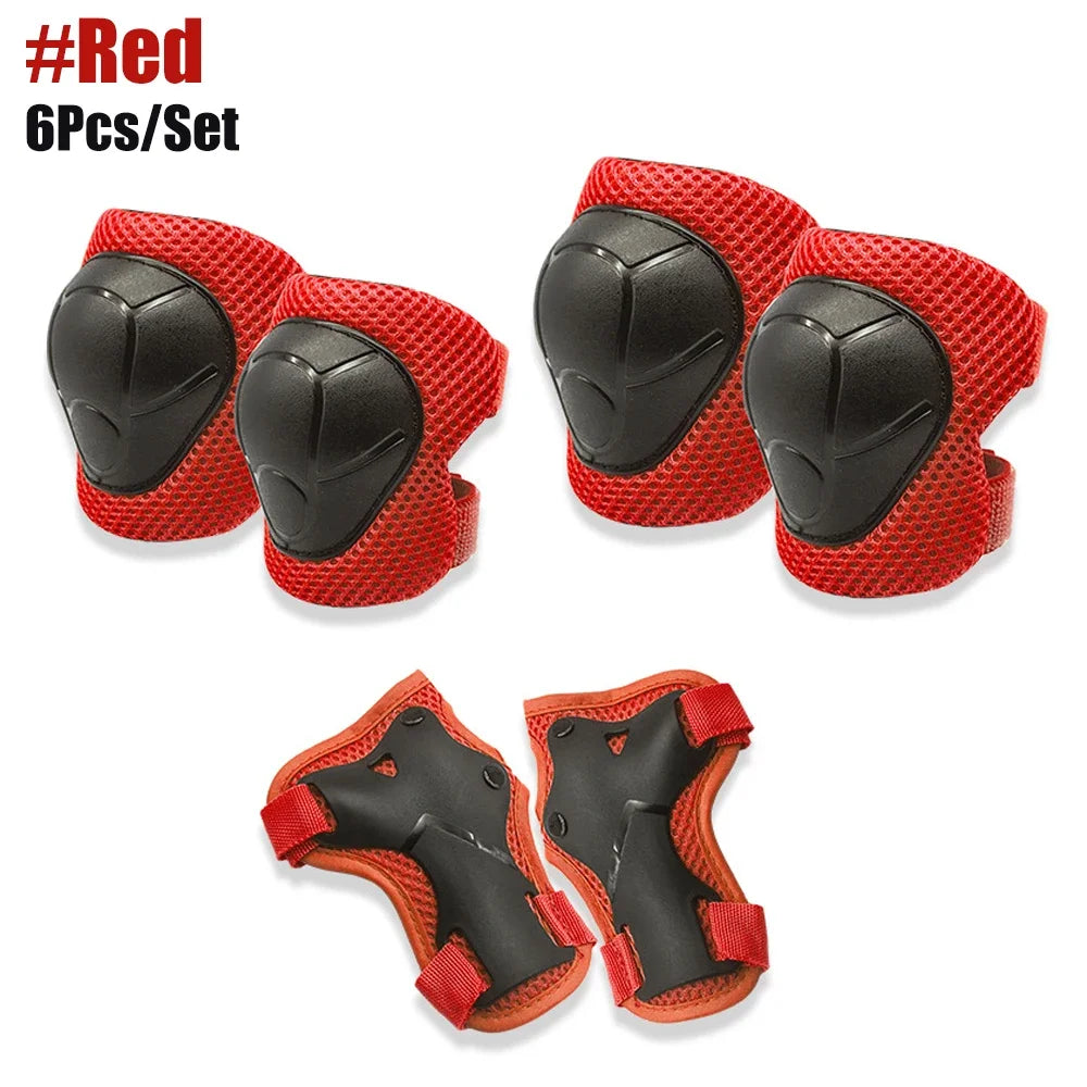 Kids Knee pads and Elbow Pads Toddler Protective Gear Set for Girls Boys with Wrist Guards 3in1 for Skating Cycling Bike Scooter