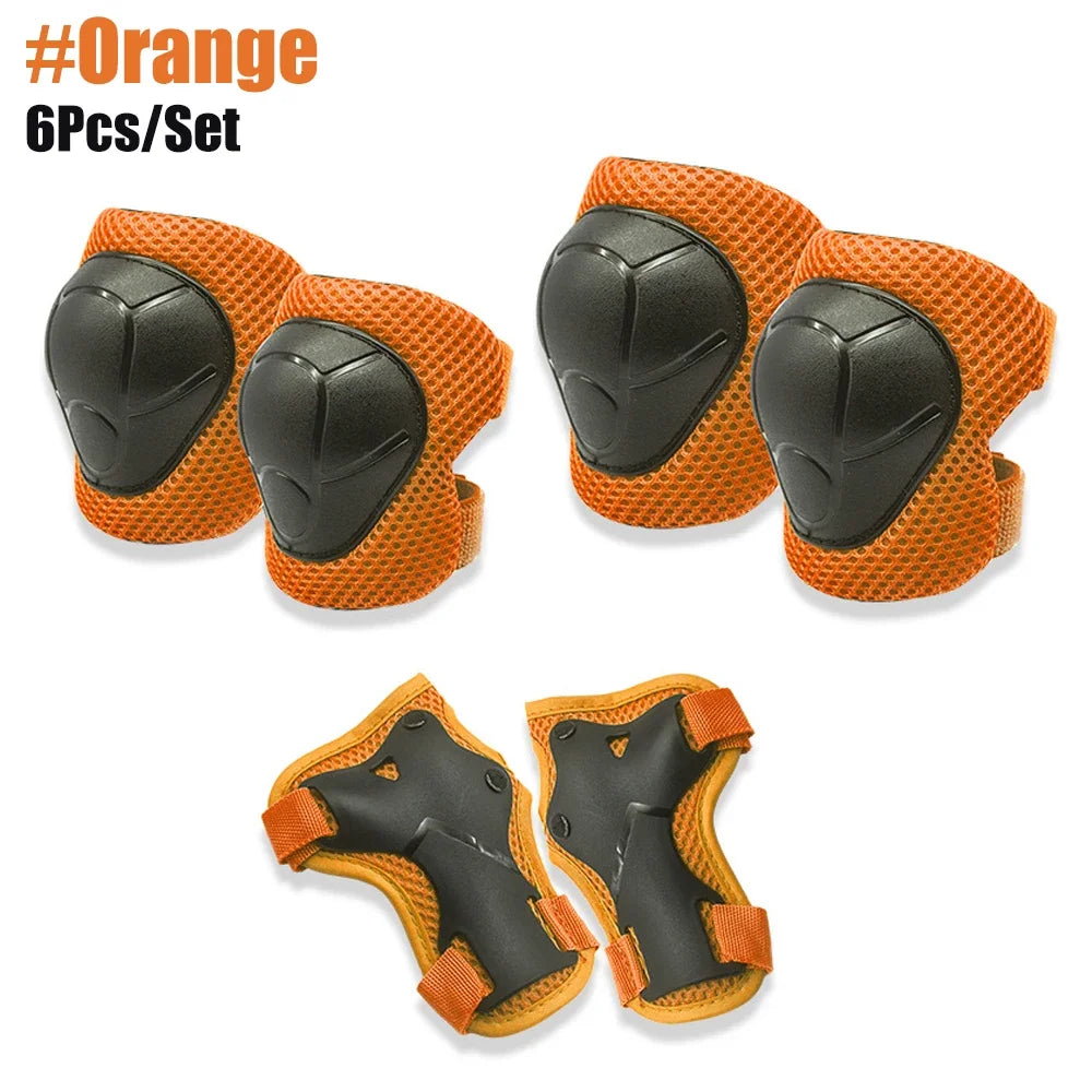 Kids Knee pads and Elbow Pads Toddler Protective Gear Set for Girls Boys with Wrist Guards 3in1 for Skating Cycling Bike Scooter