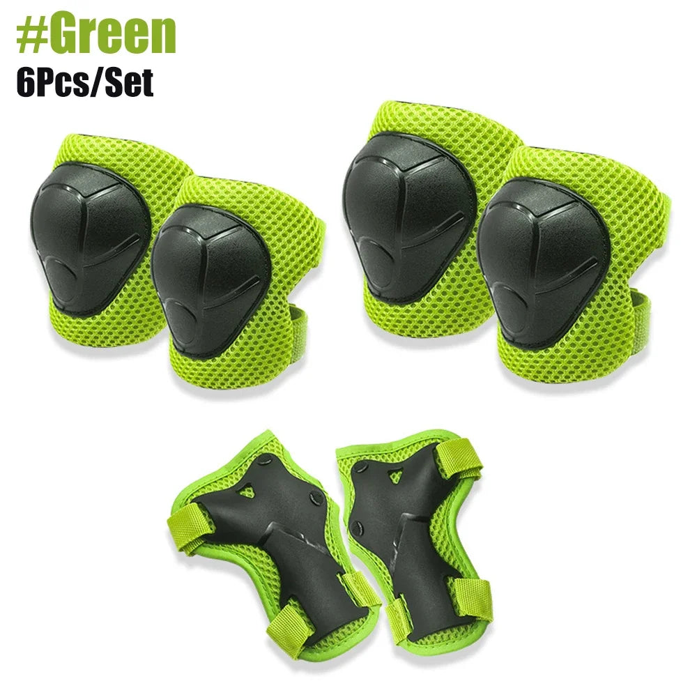 Kids Knee pads and Elbow Pads Toddler Protective Gear Set for Girls Boys with Wrist Guards 3in1 for Skating Cycling Bike Scooter