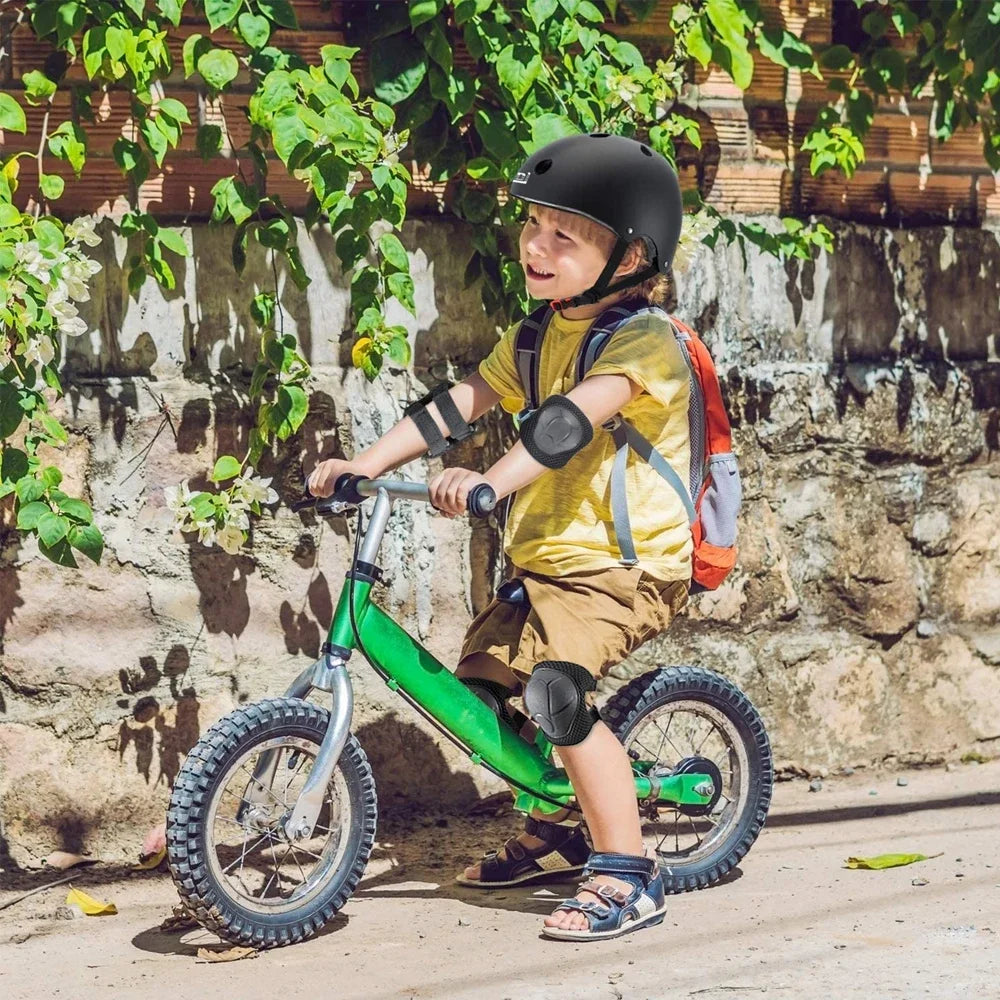 Kids Knee pads and Elbow Pads Toddler Protective Gear Set for Girls Boys with Wrist Guards 3in1 for Skating Cycling Bike Scooter