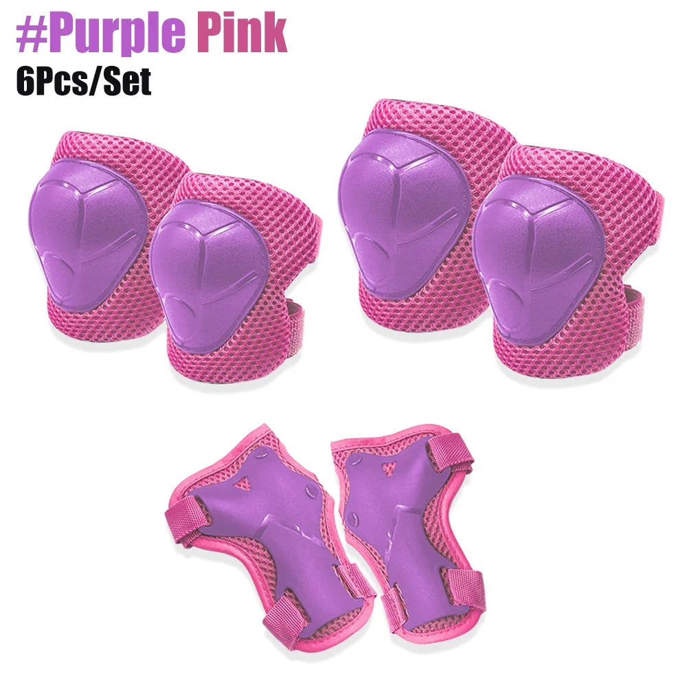 Kids Knee pads and Elbow Pads Toddler Protective Gear Set for Girls Boys with Wrist Guards 3in1 for Skating Cycling Bike Scooter