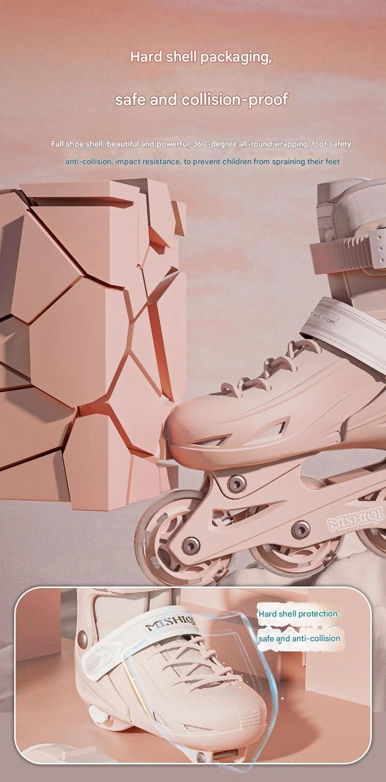 Flashing Inline Roller Skates Women Men Adjustable Size 4 Wheels Skate Shoes For Boys Girls Beginner Outdoor Skating Sneakers